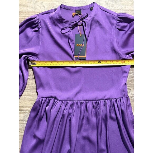 BOSS Women's Purple Hugo Dorena Mini Dress Size XS NWT ($168) - Picture 4 of 5